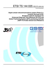 Standard ETSI TS 144035-V6.0.0 28.2.2005 preview