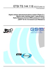 Standard ETSI TS 144118-V5.2.0 19.12.2002 preview