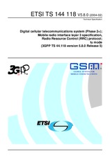 Standard ETSI TS 144118-V5.8.0 29.2.2004 preview