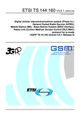 WITHDRAWN ETSI TS 144160-V5.6.0 17.9.2003 preview