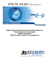 Standard ETSI TS 145001-V12.1.0 27.1.2015 preview