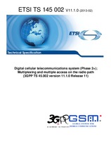 Standard ETSI TS 145002-V11.1.0 12.2.2013 preview