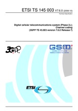 Standard ETSI TS 145003-V7.6.0 8.10.2008 preview