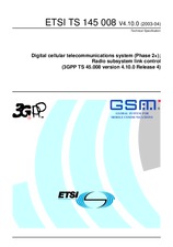 Standard ETSI TS 145008-V4.10.0 30.4.2003 preview