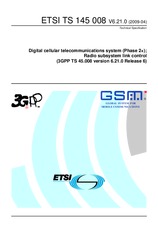 Standard ETSI TS 145008-V6.21.0 15.4.2009 preview