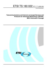 Standard ETSI TS 183022-V1.1.1 21.6.2005 preview