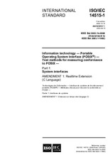 Standard IEEE/ISO/IEC 14515-1:2000 /Amd.1-2003 4.9.2003 preview