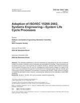 Standard IEEE 15288-2004 8.6.2005 preview