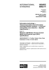 WITHDRAWN IEEE/ISO/IEC 8802-11:2005/AMD4-2006 15.8.2006 preview