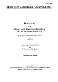 Publications  Deutscher Ausschuss für Stahlbeton im DIN Deutsches Institut für Normung e.V. 220DAfStb-Heft 220; Heft 220: Bemessung von Beton- und Stahlbetonbauteilen nach DIN 1045; Biegung mit Längskraft, Schub, Torsion Nachweis der  15.1.1988 preview