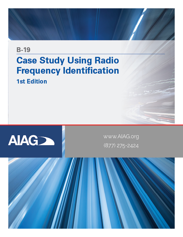 Publications AIAG Case Study Using Radio Frequency Identification 1.4.2010 preview