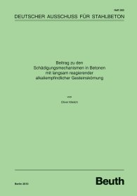Publications  DAfStb-Heft 583; Beitrag zu den Schädigungsmechanismen in Betonen mit langsam reagierender alkaliempfindlicher Gesteinskörnung 11.10.2010 preview