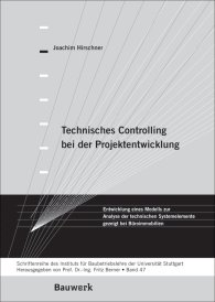 Publications  Bauwerk; Technisches Controlling bei der Projektentwicklung; Entwicklung eines Modells zur Analyse der technischen Systemelemente gezeigt bei Büroimmobilien Schriftenreihe des Institutes für Baubetriebslehre der Universi 1.1.2007 preview