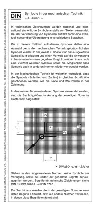 Preview  Symbole in der mechanischen Technik; - Auswahl - Faltblatt 26.2.2016