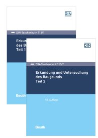 Publications  DIN-Taschenbuch 113/1 und 113/2; Erkundung und Untersuchung des Baugrunds; Paket DIN-Taschenbuch 113/1 und 113/2 20.11.2018 preview