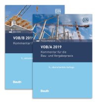 Publications  DIN Media Recht; VOB/A + VOB/B 2019; Kommentare für die Bau- und Vergabepraxis Paket 7.11.2019 preview